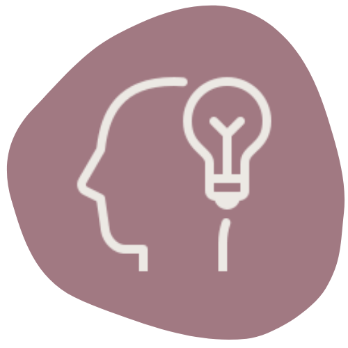 Cartoon person with light bulb